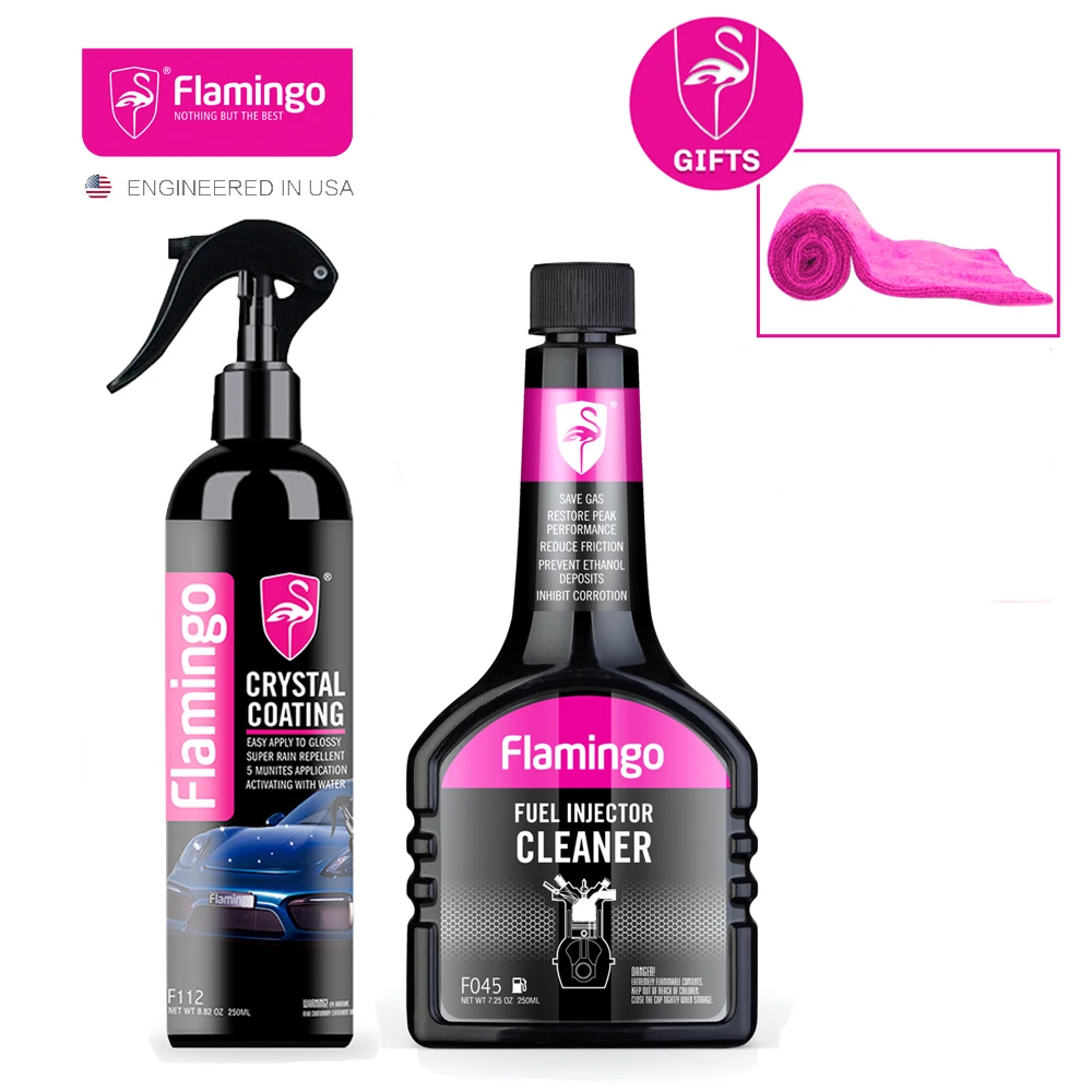 Crystal Ceramic Car Coating and 250ml Fuel Gasoline Injector Cleaner