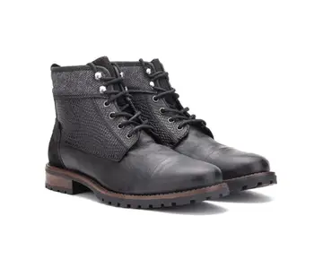 

Fashion Men PU leather Shoes Top Quality Vintage PU Leather Plaid Boots Lace Up Mens Boots Casual Zapatos De Hombre TV331