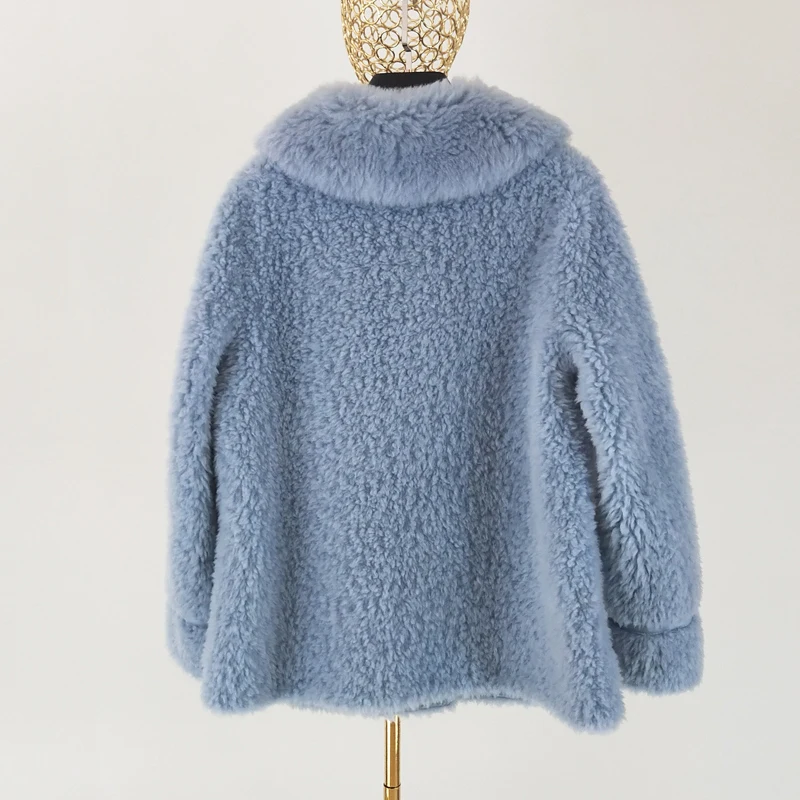 Manteau femme hiver, новинка, парка, натуральный мех, зимнее пальто для женщин, Натуральная шерсть, пальто с отложным воротником, Имитация замши, linner