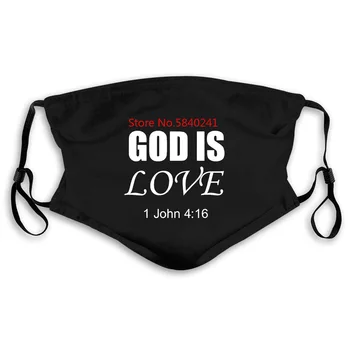 

God is Love Bible Verse Christian Jesus Conservative Church hort Mask women kid's PM2.5