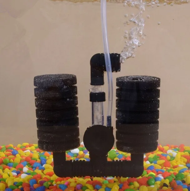 

Aquarium Fish Tank Biochemical Sponge Filter Air Pump With Suction Cup