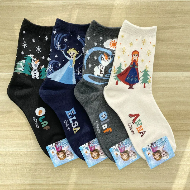 5 пар носков Disney рождественские носки с героями мультфильма Холодное сердце для