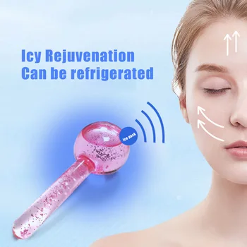 

Facial Massage Globes Cold Compress Face Massage Shrinking Pores Crystal Clear Ice Ball SP99