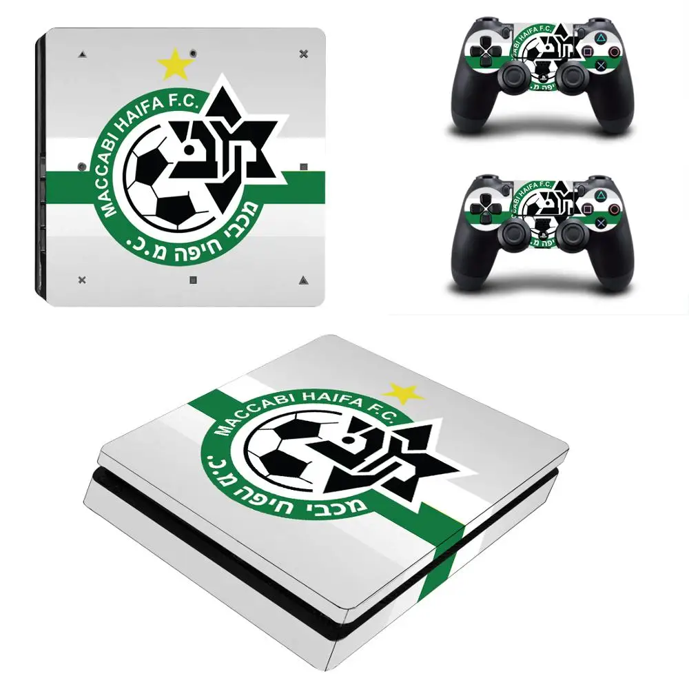 Наклейка Israel Maccabi Haifa FC PS4 Slim Skin Виниловая наклейка для консоли Sony Playstation 4 и