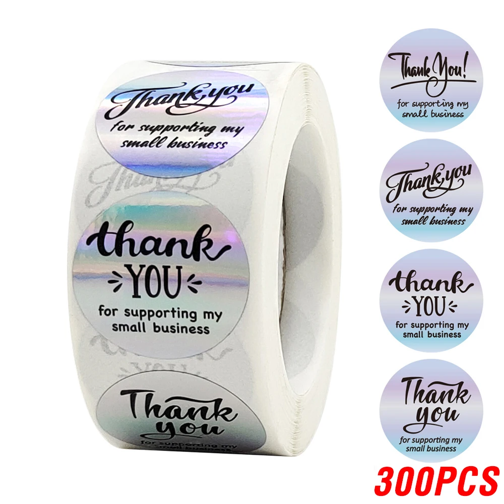 best stamps for card making 100-500pcs Rainbow Laser Thank You Stickers 1inch Small Business Stickers Adhesive Labels for Boutiques Wrapping Supplies ink stamps for crafting Scrapbooking & Stamps