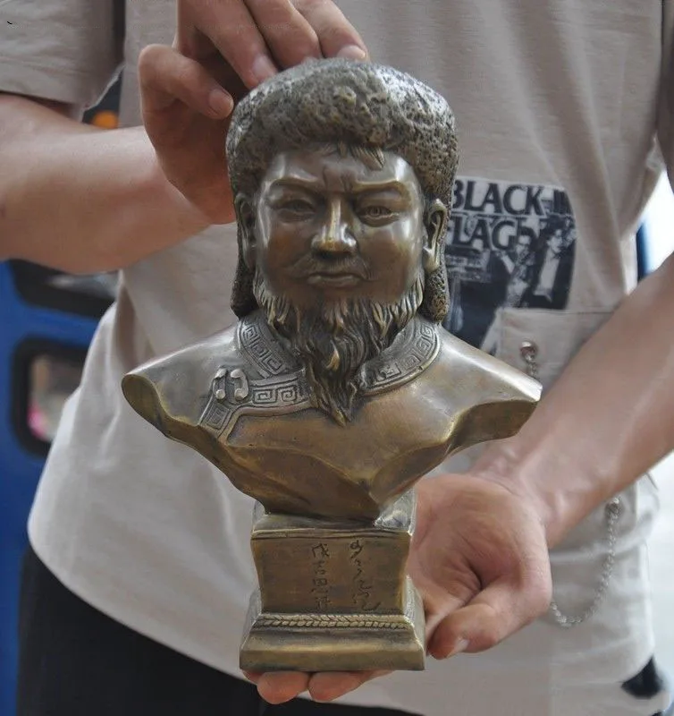 Свадебное украшение 8 дюймов статуя императора небеса генгиса дженгиса-хана