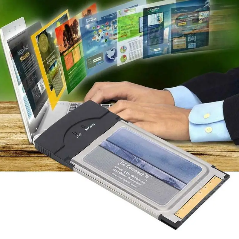 300 Мбит/с беспроводной Wifi адаптер для SMCWCB-N2 EZ подключения N Pro PCMCIA Wifi Wlan карта 2,4 ГГц Wifi адаптер дропшиппинг