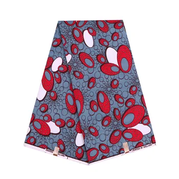 

New arrival polyester wax fabric 6 yards high quality best price African prints wax ankara fabric WD-07