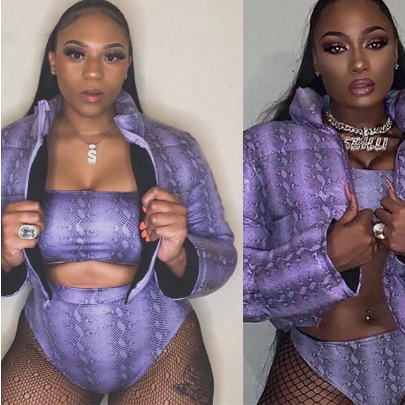 Фиолетовая парка зимние куртки для женщин плюс размер утолщенная теплая