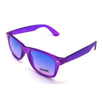 

Sunglasses Man Woman UV 400 Mirror Wayfare Translucent Purple