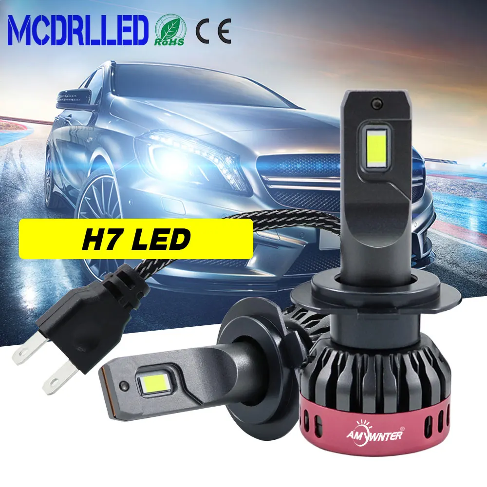 Mcdrlled 2020 новая Автомобильная фара H7 H4 Светодиодная лампа H8 H9 H11 супер яркие