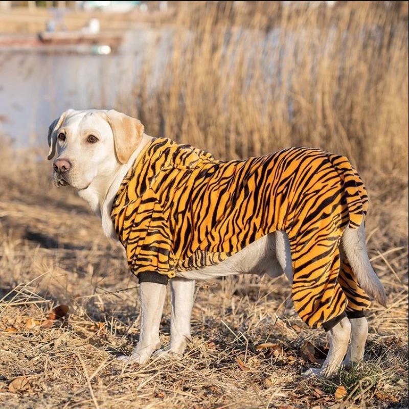 Big Dog Outfit Winter Large Clothes Jumpsuit Pajamas Corgi Samoyed Husky Labrador Golden Retriever Clothing Pet Costume Coat | Дом и сад