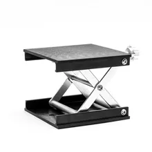 Plate forme de levage de routeur en aluminium argenté 90mm, Plate forme de levage, machine à bois, plaque de gravure, Table, outil de menuiserie, prises de laboratoire