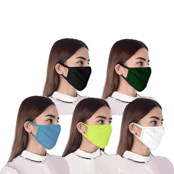

Adult 5pc Classic Solid Color Face Masks Adult Breathable Washable Fabric Mask Fashion Print Masks Women Mouth Cover Cubrebocas
