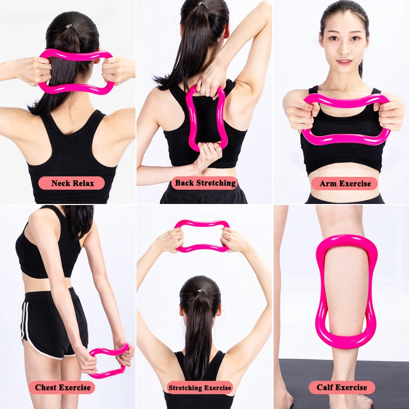 Yoga Pilates Ring Yoga Circle Stretch Ring Gym Stretch Fitness Training Equipment Fascia Massage Workout Accessories Yoga Pilates Ring Yoga Circle Stretch Ring Gym Stretch Fitness Training Equipment Fascia Massage Workout Accessories