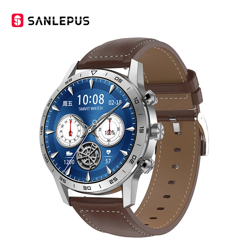 SANLEPUS 2021 NEW Smart Watch Wireless Charging Dial Calls Smartwatch IP68 Waterproof Men's Fitness Bracelet For Android Apple