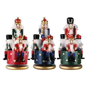 

Christmas Nutcracker Ornament Traditional Music Box Puppet Decor Christmas Ornaments Decoration Dolls Desk Decor 20cm 1PCS