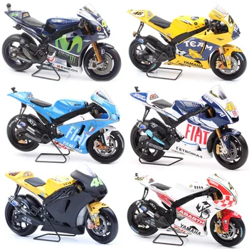 

kids 1/18 scale LEO mini YAMAHA YZR-M1 World Championship 2015 Motorcycle Diecast Vehicles model racer moto bike toys miniature