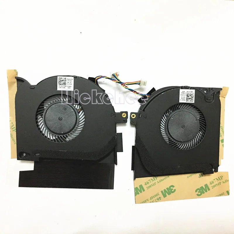 Dell Alienware M15 R1 2019 0PDMM0 PDMM0 0V1FR8 V1FR8 냉각 팬 라디에이터 팬용 CPU 팬 및 GPU 팬