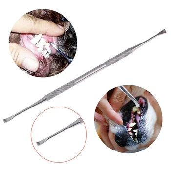 

2 Pcs/lot Pet Oral Cleaning Stainless Steel Tool Tooth Scaler And Scraper To Remove Plaque And Tartar Pet Tartar Remover Tool
