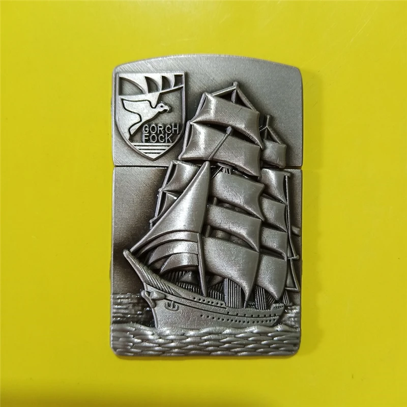 sailboat1 1 шт. металлический значок DIY зажигалка аксессуары Замена керосинового масла Зажигалка декор самоклеющиеся Зажигалка стикер. Нет Зажигалка кремниевого типа - Цвет: sailboat1