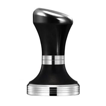 

Flat Bottom Kitchen Adjustable Stainless Steel Coffee Tamper Machine Handle Solid Accessories Powder Pressing Bean Compressor