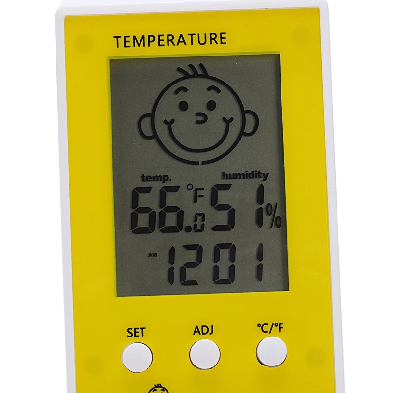 Cx-201, цифровой ЖК-термометр, гигрометр, часы, измеритель влажности, температуры, для лица, комфортный дисплей, метеостанция