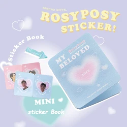 Kawaii Mini Book Stickers INS Style Girl DIY Scrapbooking Photo Sticker Decorative Mini Idol Card Storage Book School Stationery