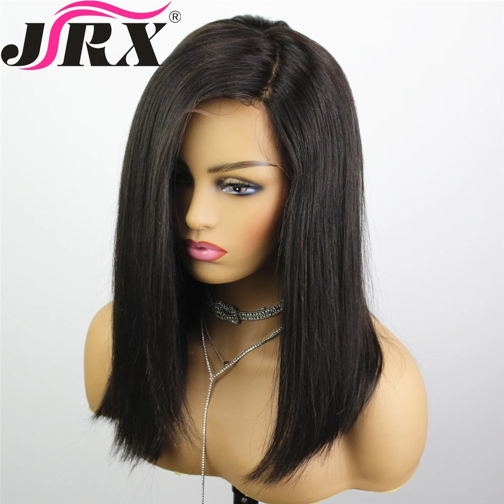 

Brazilian Straight Lace Front Human Hair Wigs Pre Plucked 13*4 Bob Lace Front Wigs with Baby Hair Side Part For Black Women