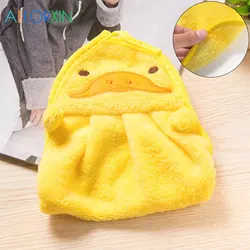 Cute Animal Baby Nursery Hand Towel Baby Bath Towels Toddler Soft Plush Cartoon Animal Wipe Hanging Bathing Towel For Children