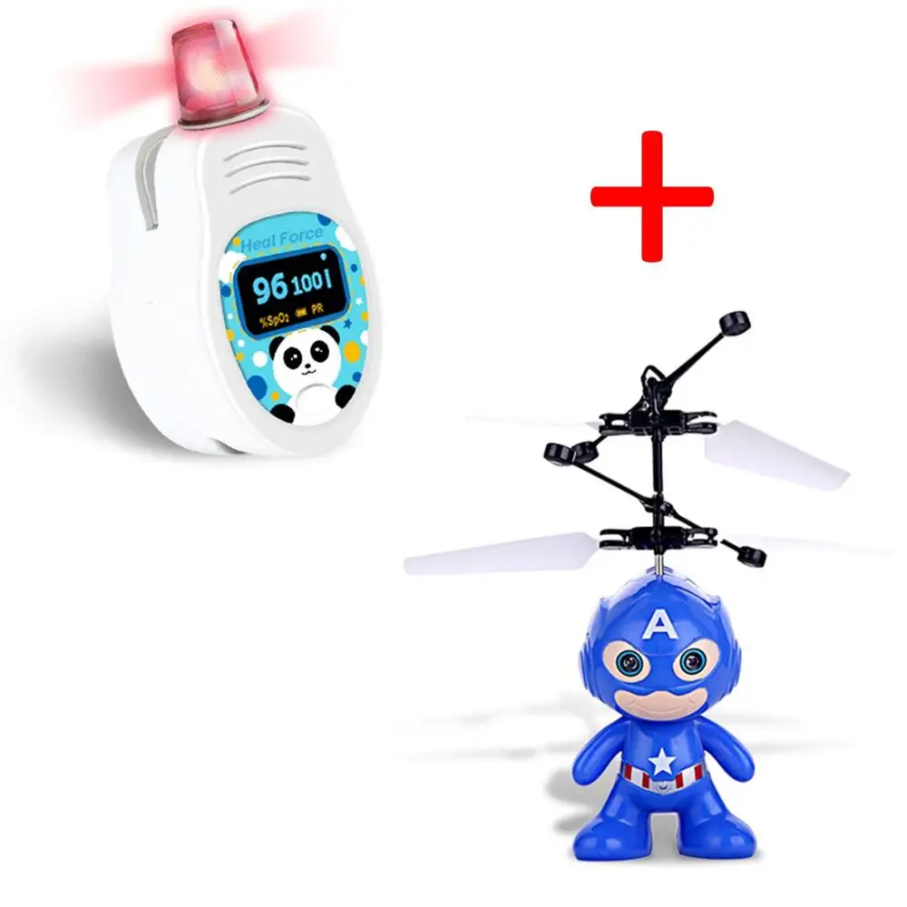 

Infant Kids Baby Pulse Oximeter Pediatric De pulso Dedo oximetro spo2 pulsioximetro with Matching toy Induction aircraft