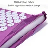 Acupressure Mat Sensi Massage Mat Pillow Set  applicator for Neck Foot Yoga Mat with Needle Back Cushion 3