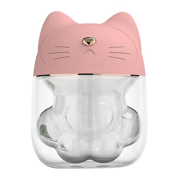 

USB Connection Home Office Travel Bedroom Cat Shape Low Noise Night Light 3 In 1 Aromatherapy Car Humidifier Diffuser Desktop