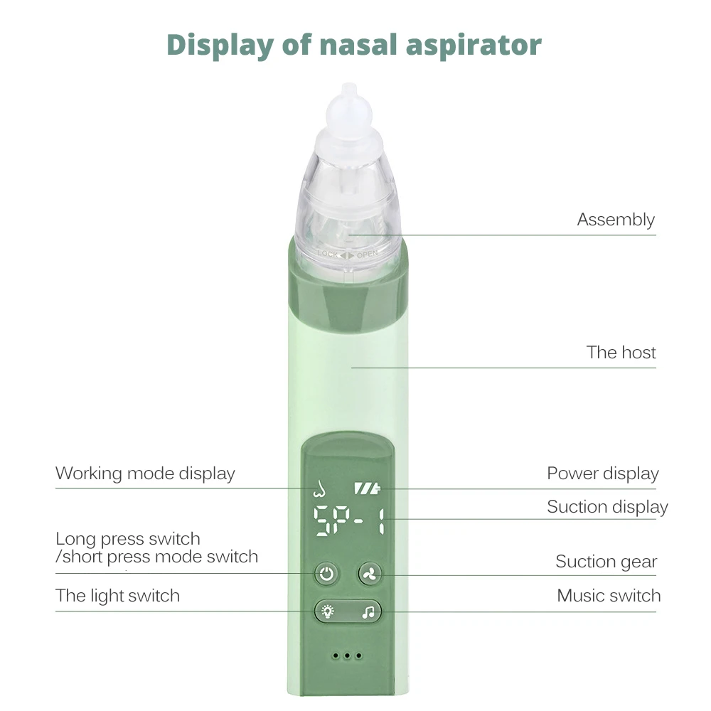Newborn Nasal Aspirator Adjustable suction Nose Cleaner - MumsDeal