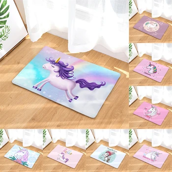 

Cartoon Unicorn Floor Mat In The Hallway Doormat Entrance Door Bath Mat Kitchen Carpet Rug Kids Girls Bedroom Decoration Carpets