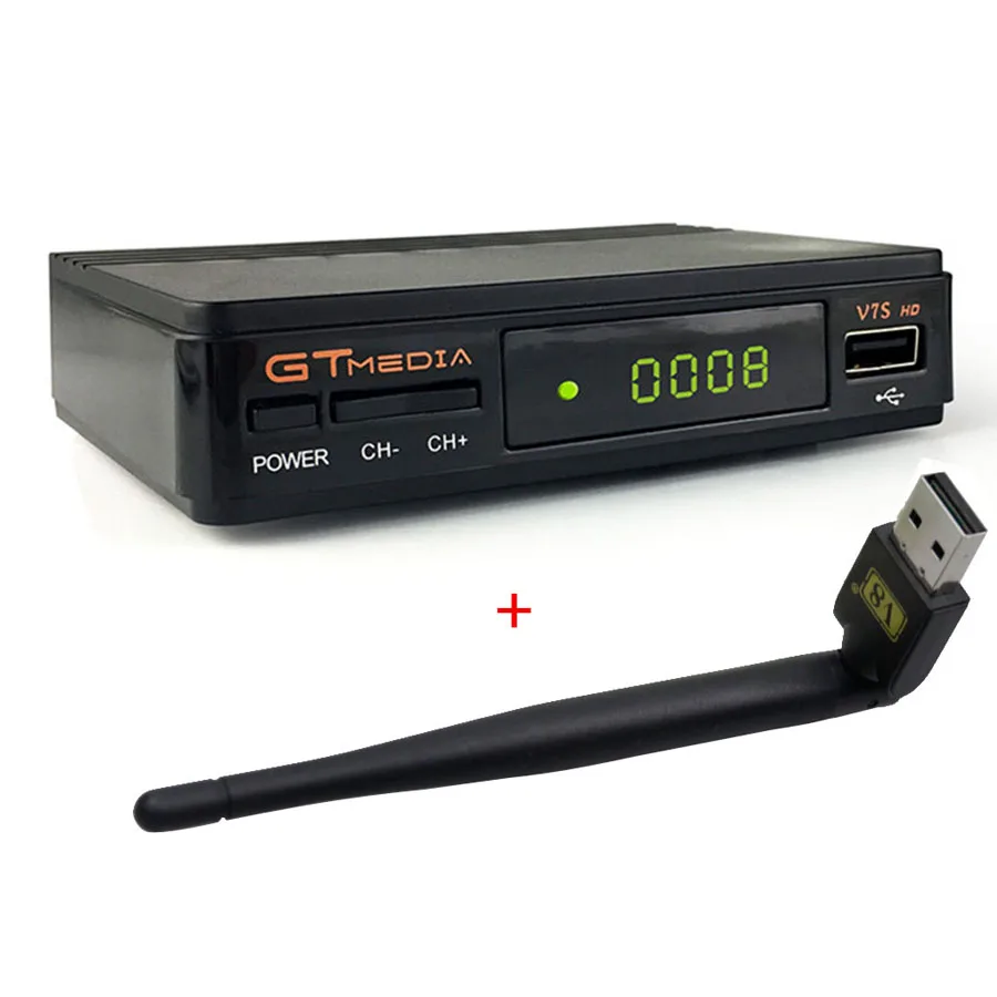 

GTmedia V7S HD Satellite Receiver 1080P Full HD DVB-S2 Smart Satellite TV Set-top Box Support PowerVu With USB Wifi