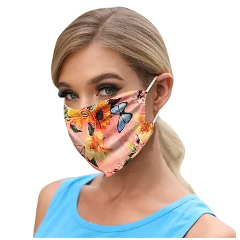 

1pc Cartoon Printing Mouth Cover Washable Reusable Dustproof can put in Activated Carbon Filter Cover Bag Parts & Accessories