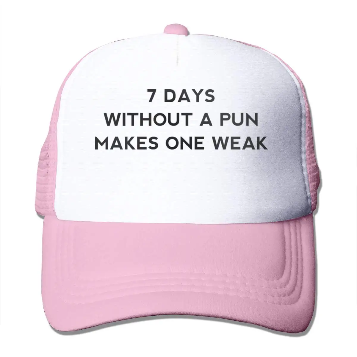 7 дней без каламбура делает одну слабую сетку бейсболки водителя грузовика Стиль шляпа розовый