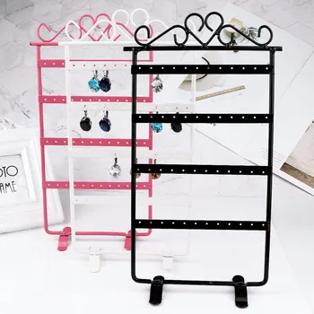 

1 pcs Earrings Necklace Jewelry Stand Holder Display Rack Simple Style Metal Stand Holder Display