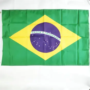 Zwjflagshow flaga brazylii 90x150CM brazylijska piłka nożna cheerleaderka flaga niestandardowe super-poly kryty dekoracja na zewnątrz flaga narodowa tanie i dobre opinie CN (pochodzenie) POLIESTER Wiszące POLARTEC WOOD Brazil flag PRINTED