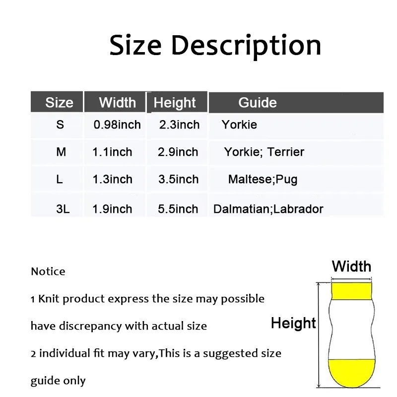 Non-Slip Traction Control Dog Cat Socks with Straps, Winter Waterproof Pet Paw Protection for Small Large Dogs Shoes Boots 4PCS