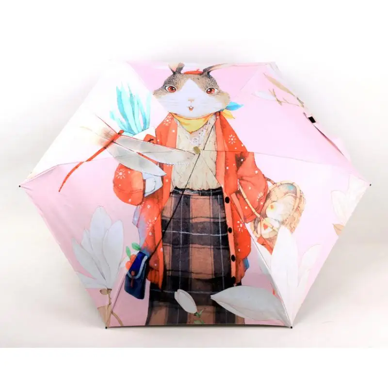 5 Folding Umbrella Mini Pocket Umbrella Women Uv Small Umbrellas Rain Women Waterproof Men Sun Parasol Girls Travel Parapluie