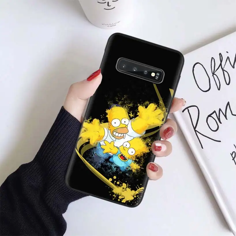BS254-8 Гомер J. Симпсон черный чехол для samsung Galaxy A50 A70 A50S A10S A20S A10 A20E A30 A40 M40 M30S A80 мягкий чехол для телефона - Цвет: BS254-8