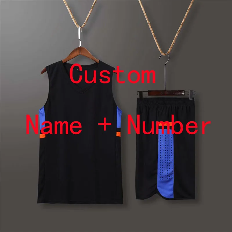 Black Custom Price Молодежная форма для баскетбола, Мужская детская дешевая футболка для баскетбола, баскетбольная форма для колледжа - Цвет: Black Custom Price