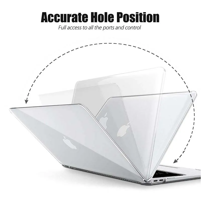 KK& LL для Apple MacBook Air Pro retina 11 12 13 15 и New Air 13/Pro 13 15 16 с сенсорной панелью-Кристальный Жесткий Чехол для ноутбука чехол