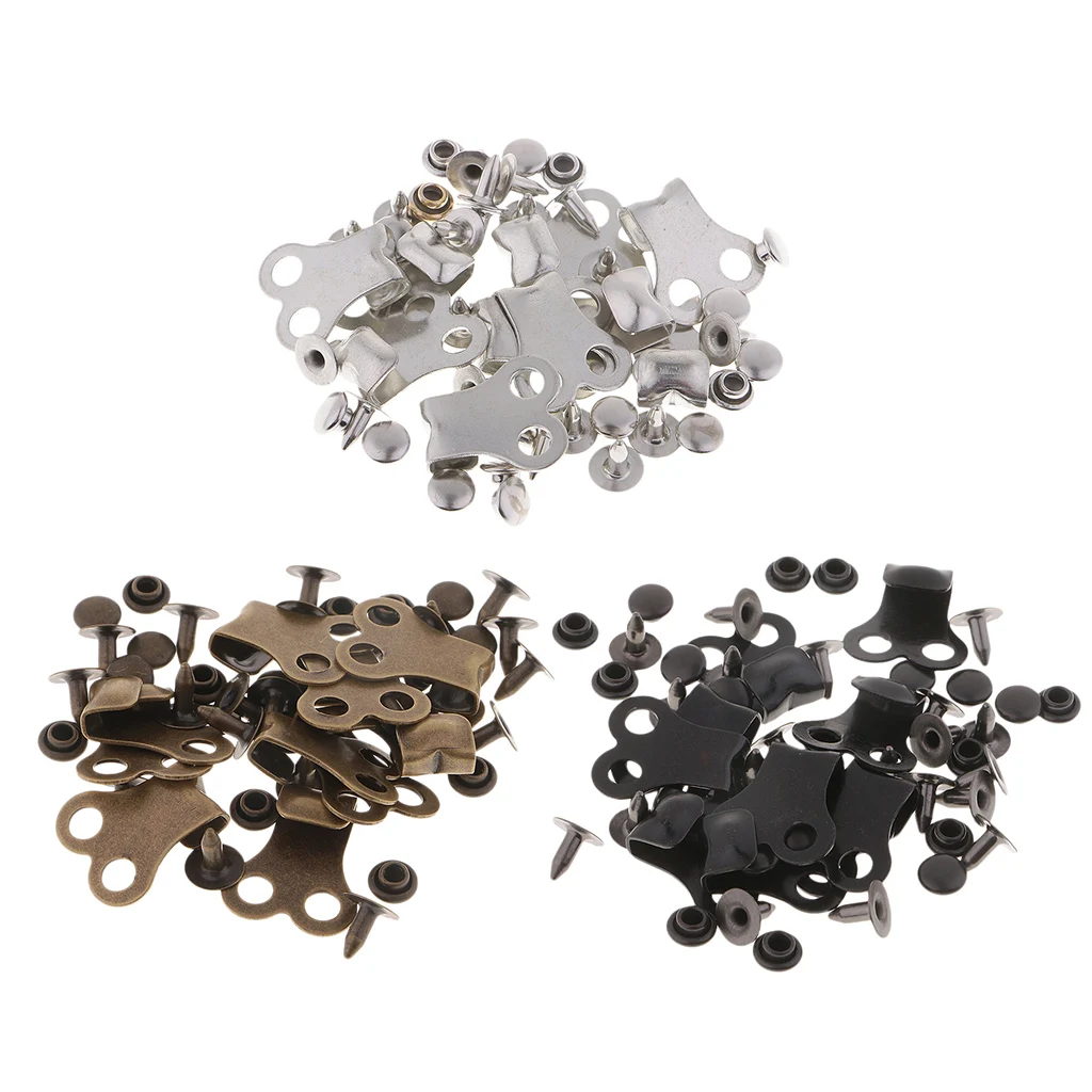 10 наборов шнурков крючков шнурков с заклепками для походов на открытом ...