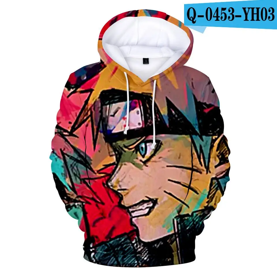 childen 3D Naruto Anime boy/gril Hoodies Sweatshirts 3D Print Popular Streetwear Hooded Spring/Autumn Pullovers Boys Coat - Цвет: color at picture