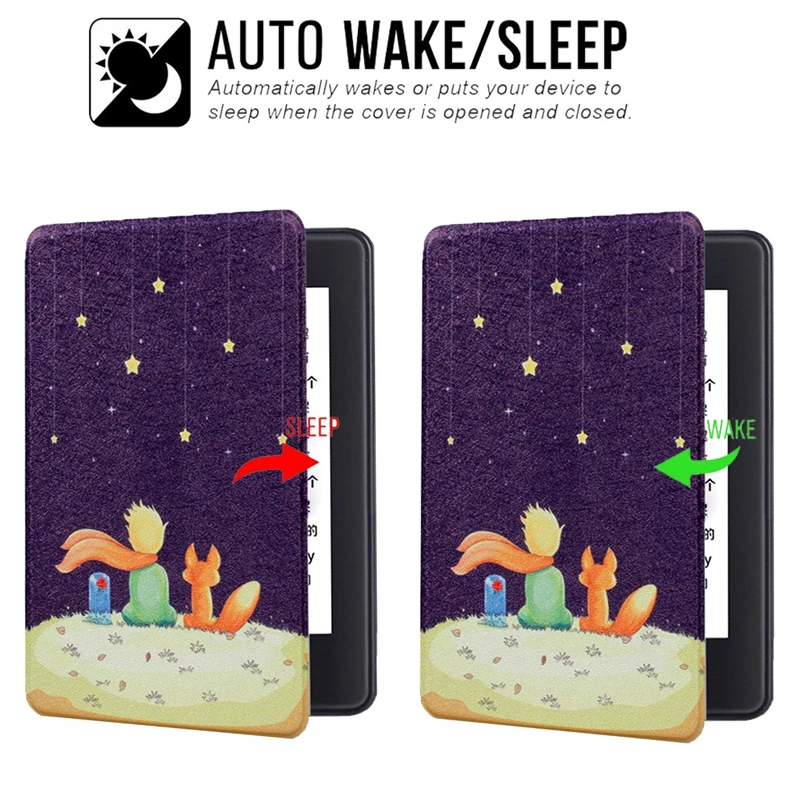 Amazon Kindle Paperwhite Case Smart Cover for Kindle 10th Hard Case for Kindle Paperwhite 4/3/2 Print Cover for Kindle 8th-2