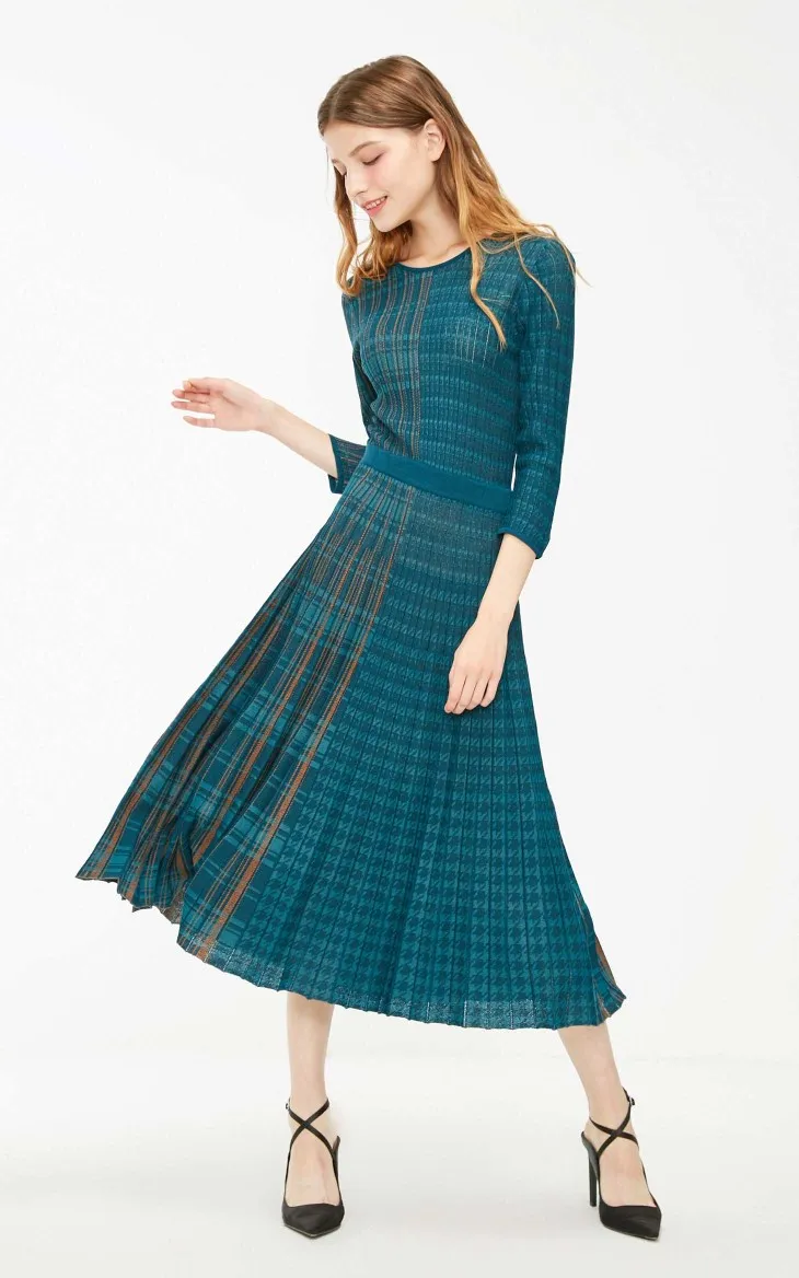 Vero Moda женское плиссированное платье в клетку | 319146523