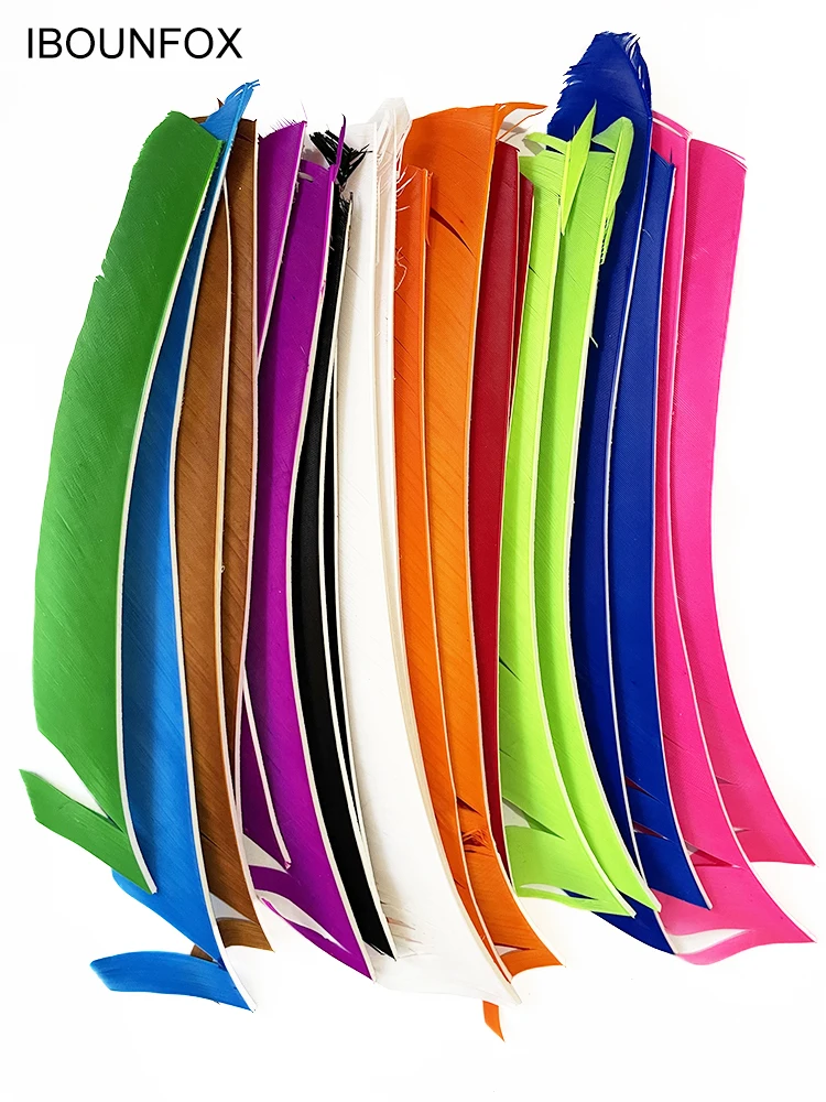 Flèche de tir à l'arc en spirale torsadée, plumes de longueur